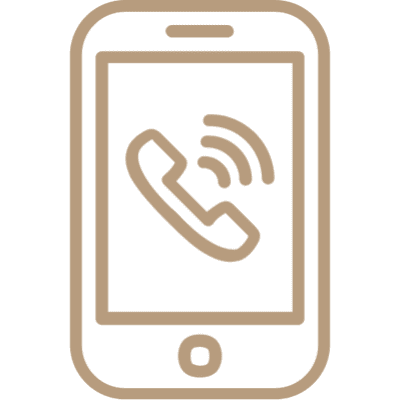 Icon of a smartphone with a ringing phone symbol.